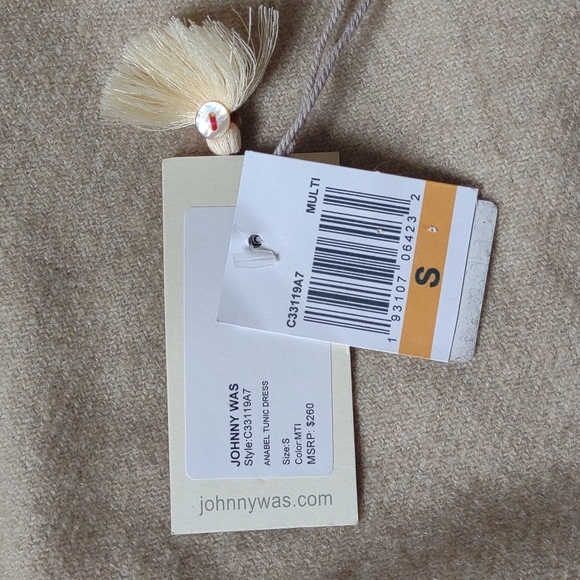 Silk Floral Johnny Was Dress - Picture 5 of 6